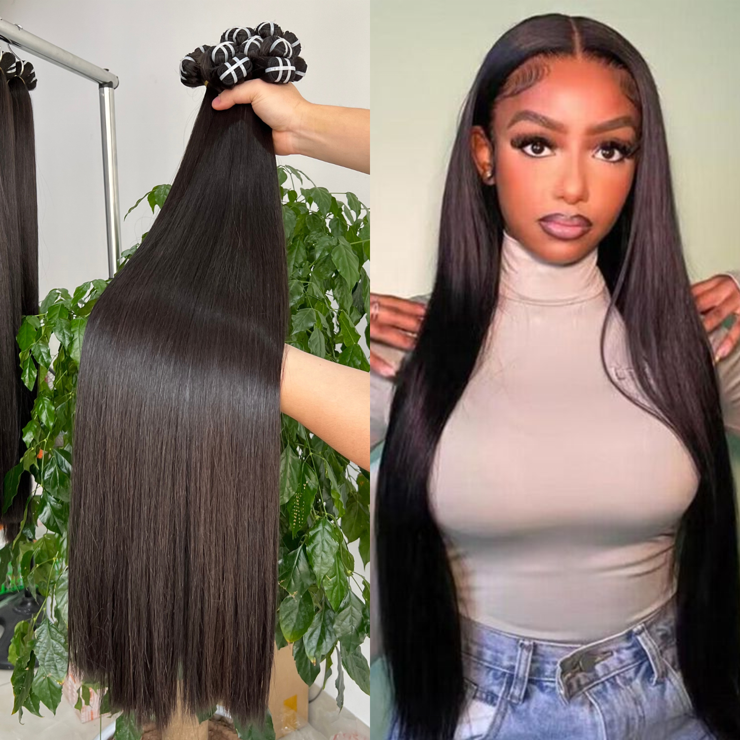 Raw Natural Straight Weft Hair Vietnamese Bundles Virgin Hair 100% Remy Hair Extensions Best Quality Wholesale price