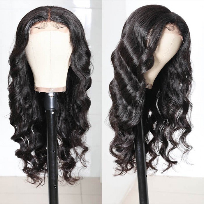 african 10A ombre human hair lace african american wigs Peruvian virgin remy body wave hd wig short wigs for black women