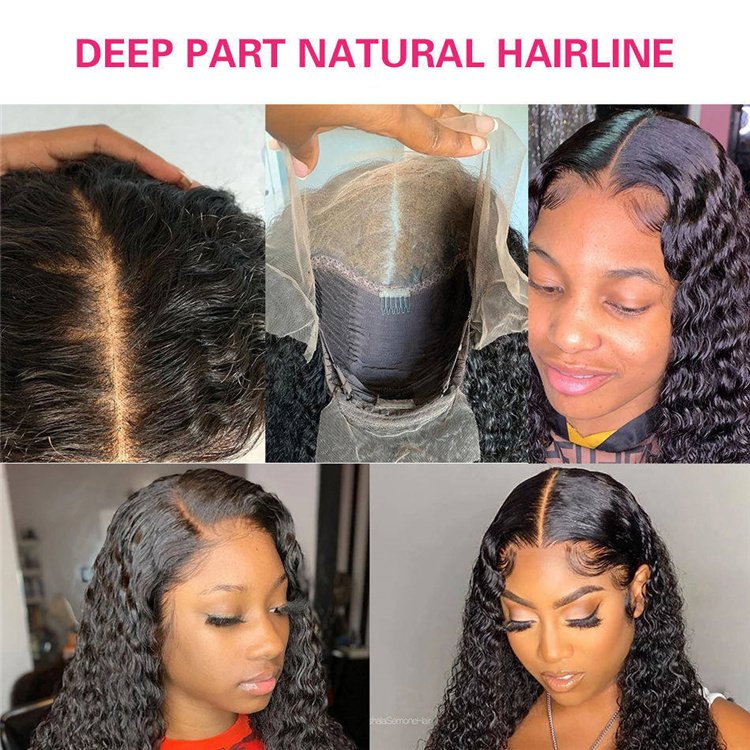 Glueless Full Hd Lace Front Human Hair Wig,Pre Pluck Human Hair Hd Lace Wig,Brazilian Hair Full Lace Frontal Wig For Black Women
