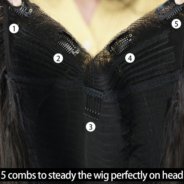 All texture available 100% human hair wigs v part wigs human hair