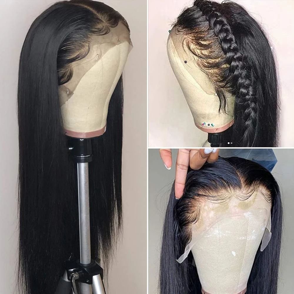 360 Full Lace Human Hair Wig Brazilian Virgin Human Hair Wigs Lace Front Cheap Transparent Hd Lace Frontal Wigs For Black Women