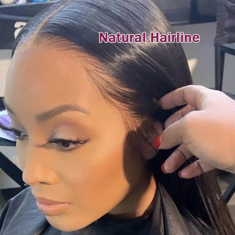 FH Natural Hairline Brazilian Human Hair Wig Cuticle Aligned Hair Wig Swiss Lace Pre Plucked 13x6 Lace Frontal Wig