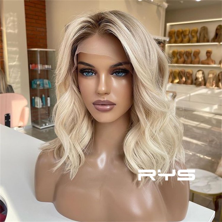 Wholesale Factory 100% Full Cuticle Aligned Virgin Russian Hair Double Drawn Luxury Glueless Lace Front Human Hair Wigs