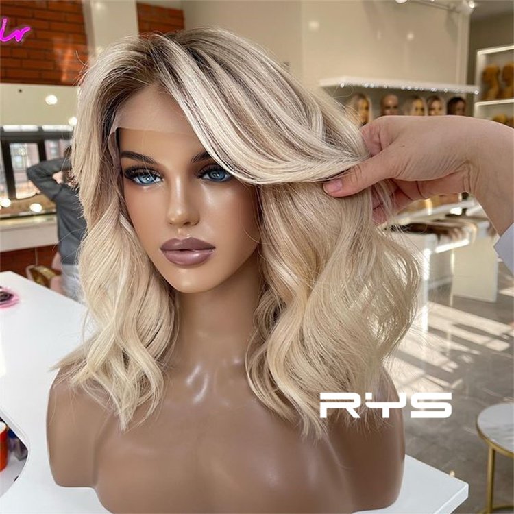 Wholesale Factory 100% Full Cuticle Aligned Virgin Russian Hair Double Drawn Luxury Glueless Lace Front Human Hair Wigs