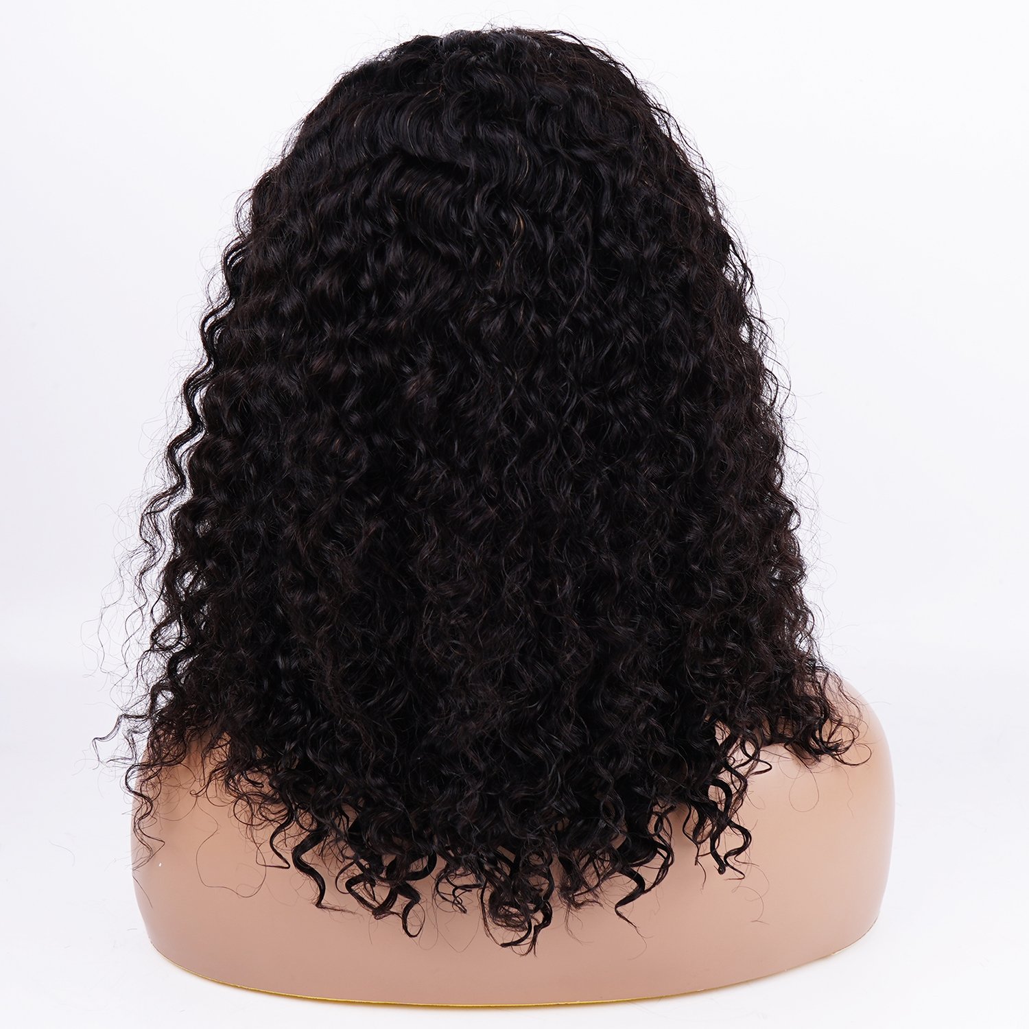 Factory Wholesale 10a Grade Raw Unprocessed Indian Human Hair Wig Cuticle Aligned Water Wave Lace Front Wig