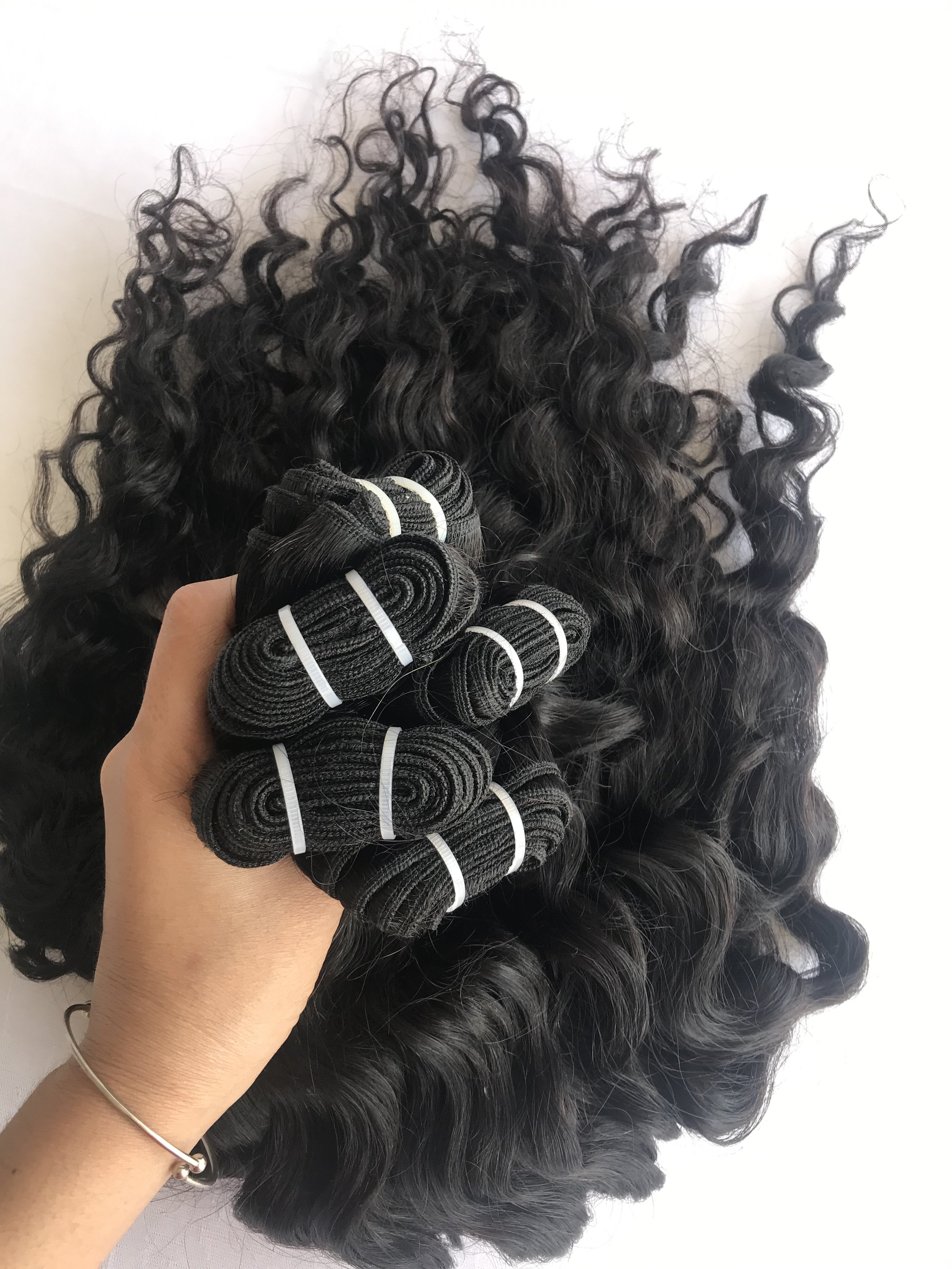 Best Transgreen Cuticle Aligned Raw Curly Unprocessed Wholesale Remy Virgin Human Natural Hair Bundle Extension Malaysian Vendor