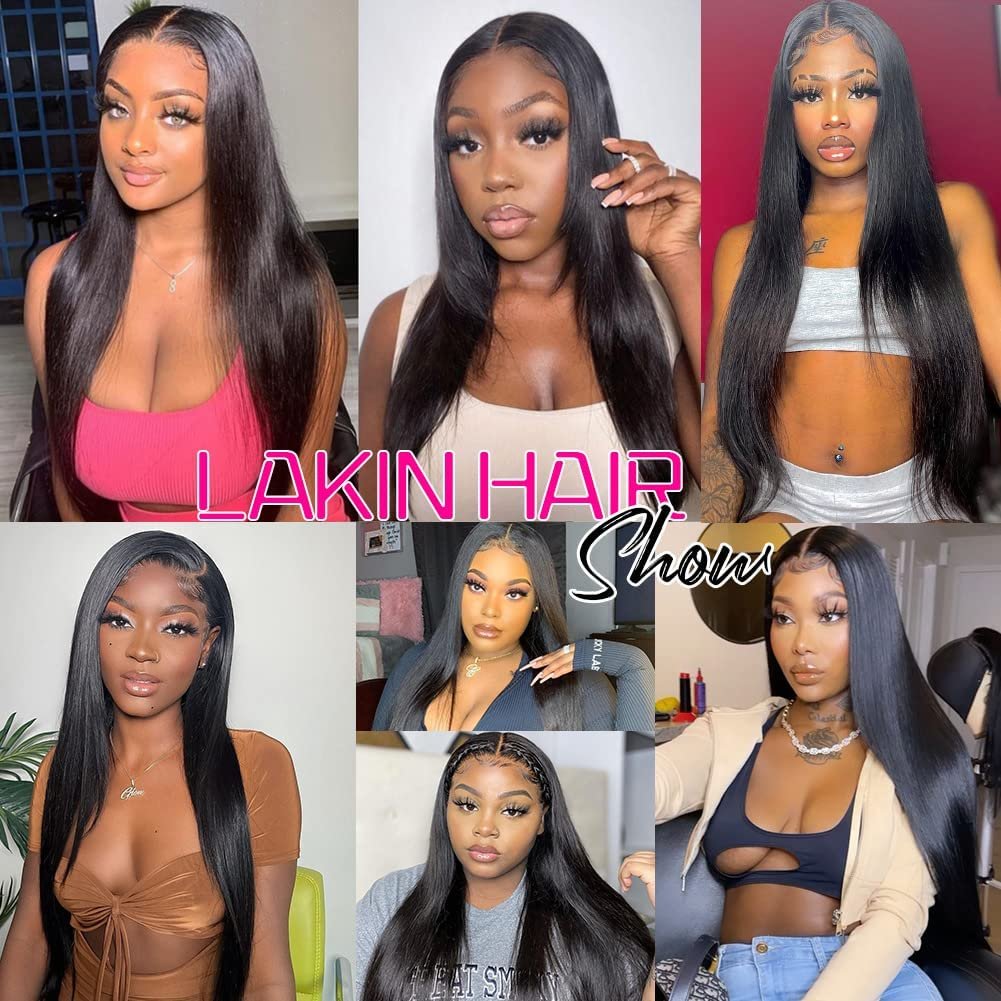4x4 5x5 transparent HD Swiss Lace closure Straight Raw Indian Human Hair Wig Glueless Natural wholesale Vendors For Black Women