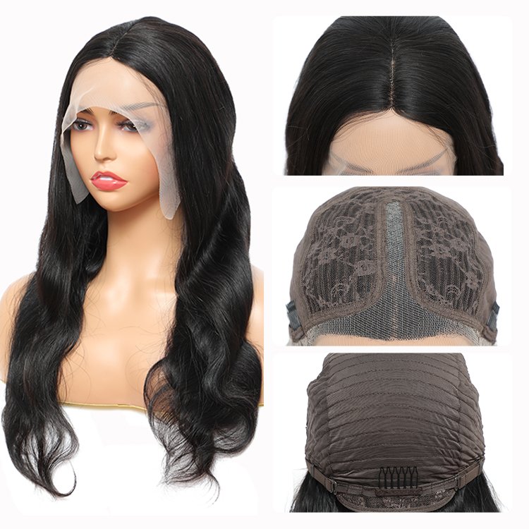 Wholesale 150% 180% 250% Density 13*4 HD Lace Transparent Lace Front Wigs Body Wave Wigs 100% Virgin Brazilian Human Hair Wigs