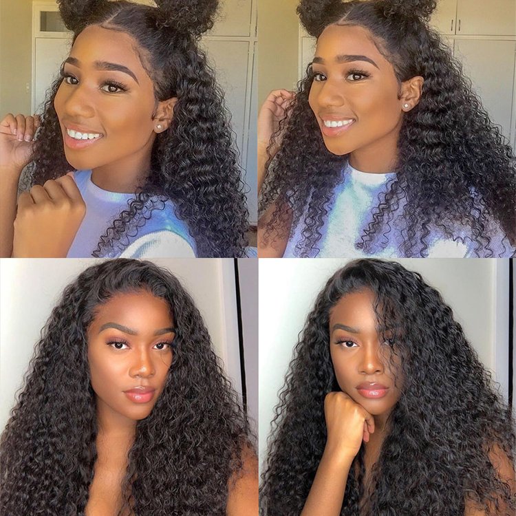 Wet And Wavy Free Shedding Pre Pluck Raw Human Hair Wigs 13*6 Glueless Lace Front Wigs