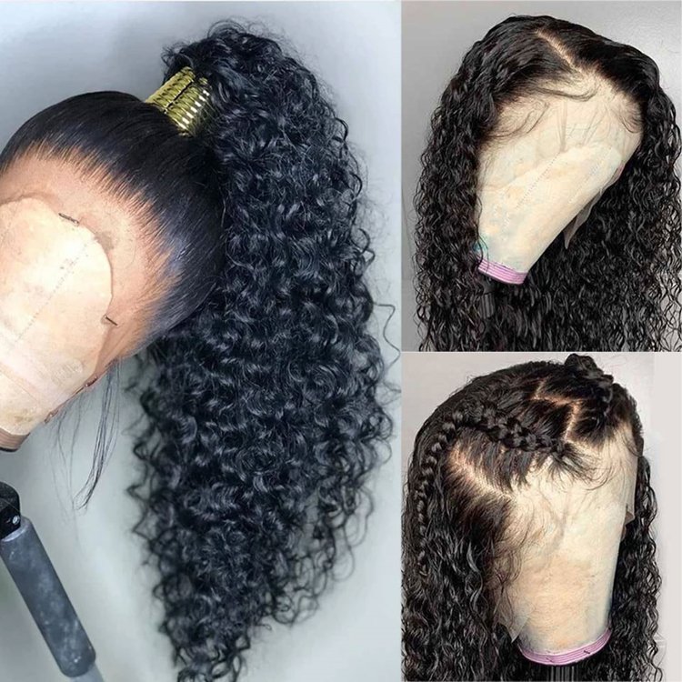 Wet And Wavy Free Shedding Pre Pluck Raw Human Hair Wigs 13*6 Glueless Lace Front Wigs