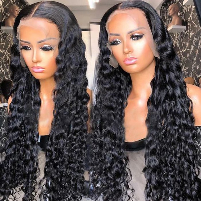 Wet And Wavy Free Shedding Pre Pluck Raw Human Hair Wigs 13*6 Glueless Lace Front Wigs