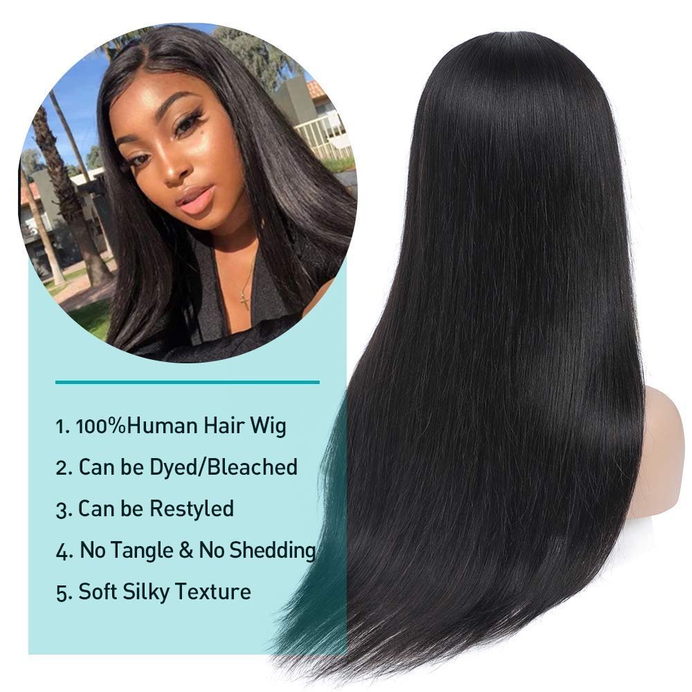 Straight U Part Wigs Human Hair Brazilian Human Hair Clip in Half Wigs Machine Made Wigs Side Part for Black Women