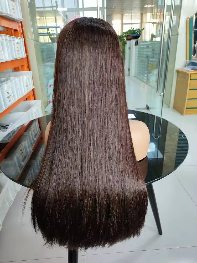 Natural hairline lace closure wig mink Brazilian human hair vendor 100 real virgin human hair wigs for black women wholesale