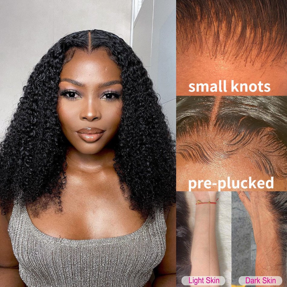 Afro Kinky Curly Natural Hair For Sale 30 Inch Hd 5X5 Deep Wave13X6 Lace Closure Frontal Human Hair Wigs For Black Women
