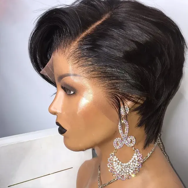 Wholesale HD Full 360 13*6 Swiss Lace Frontal Wig Vendors, Brazilian Virgin Human Hair Lace Front Closure Wig For Black Women