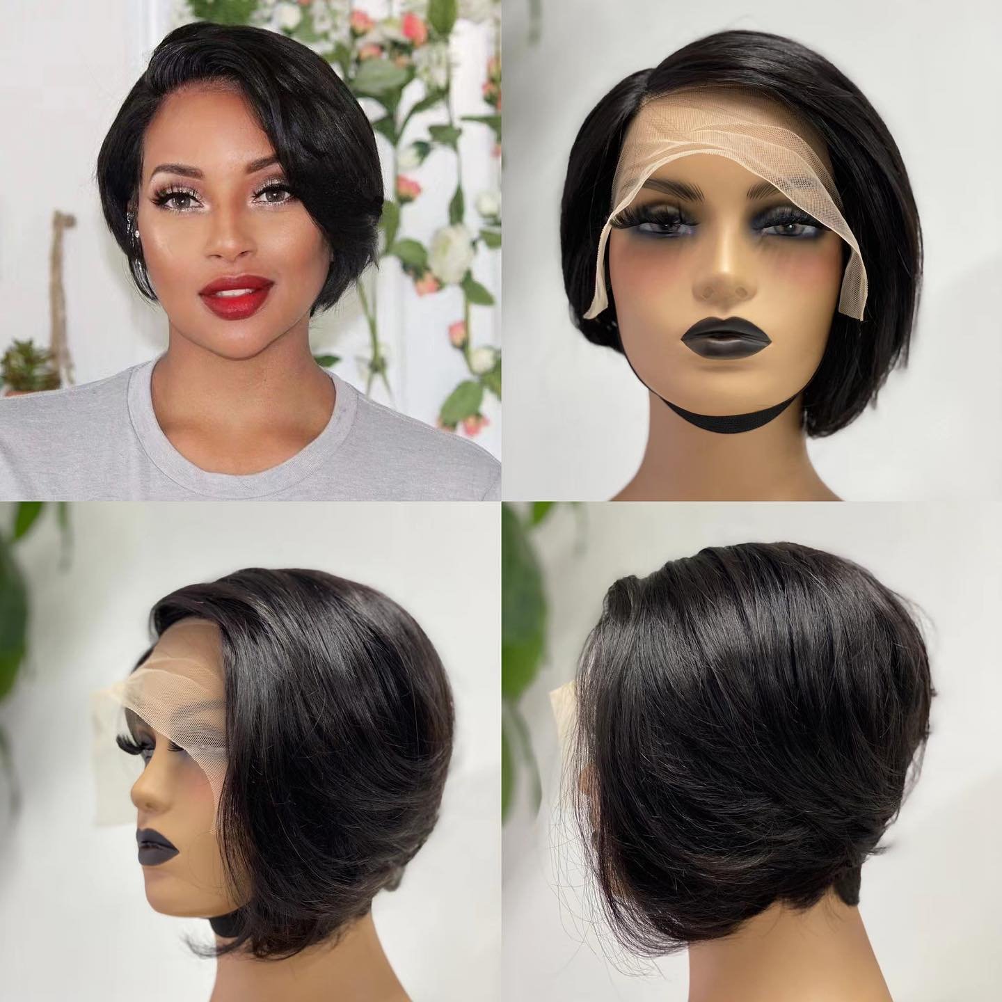 Wholesale HD Full 360 13*6 Swiss Lace Frontal Wig Vendors, Brazilian Virgin Human Hair Lace Front Closure Wig For Black Women