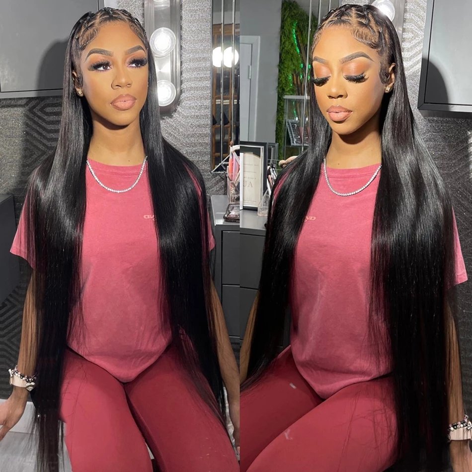 Bone Straight Human Hair 13x4 Lace Front Wigs Peruvian Hair 13x6 HD Lace Frontal Wig Vendor Full Lace Human Hair Wig For Women