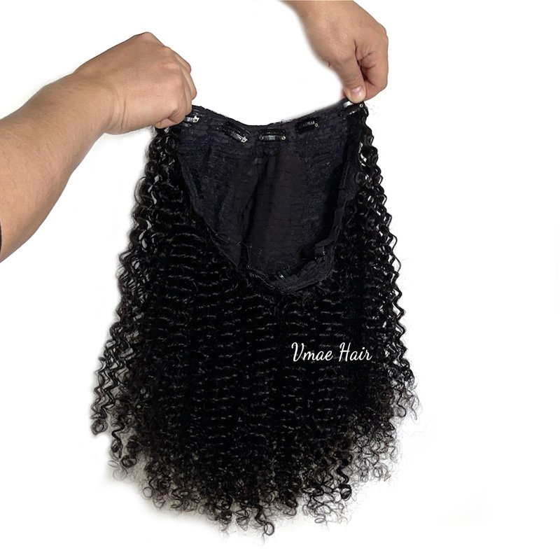 VMAE Mongolian Raw Virgin Cuticle Aligned Wigs 4A 3A 3B 3C Afro Kinky Curly U V Part Short Human Hair Wigs Black Women 4B Style