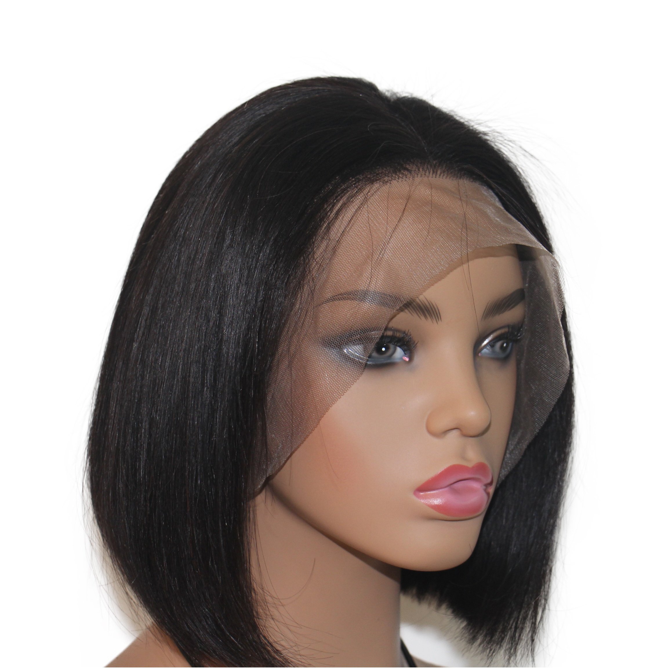 10A Grade Brazilian Yaki Straight Human Hair Wigs China Wholesale 100% Virgin Human Hair Full Lace Wigs