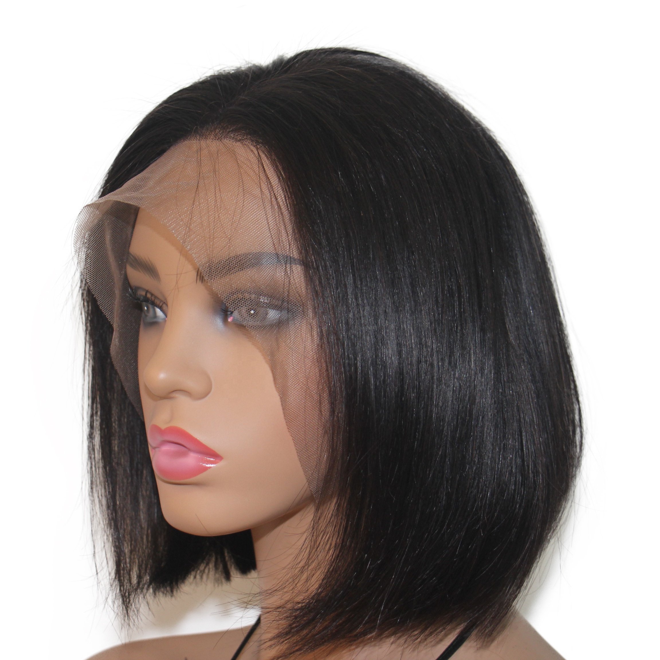 10A Grade Brazilian Yaki Straight Human Hair Wigs China Wholesale 100% Virgin Human Hair Full Lace Wigs