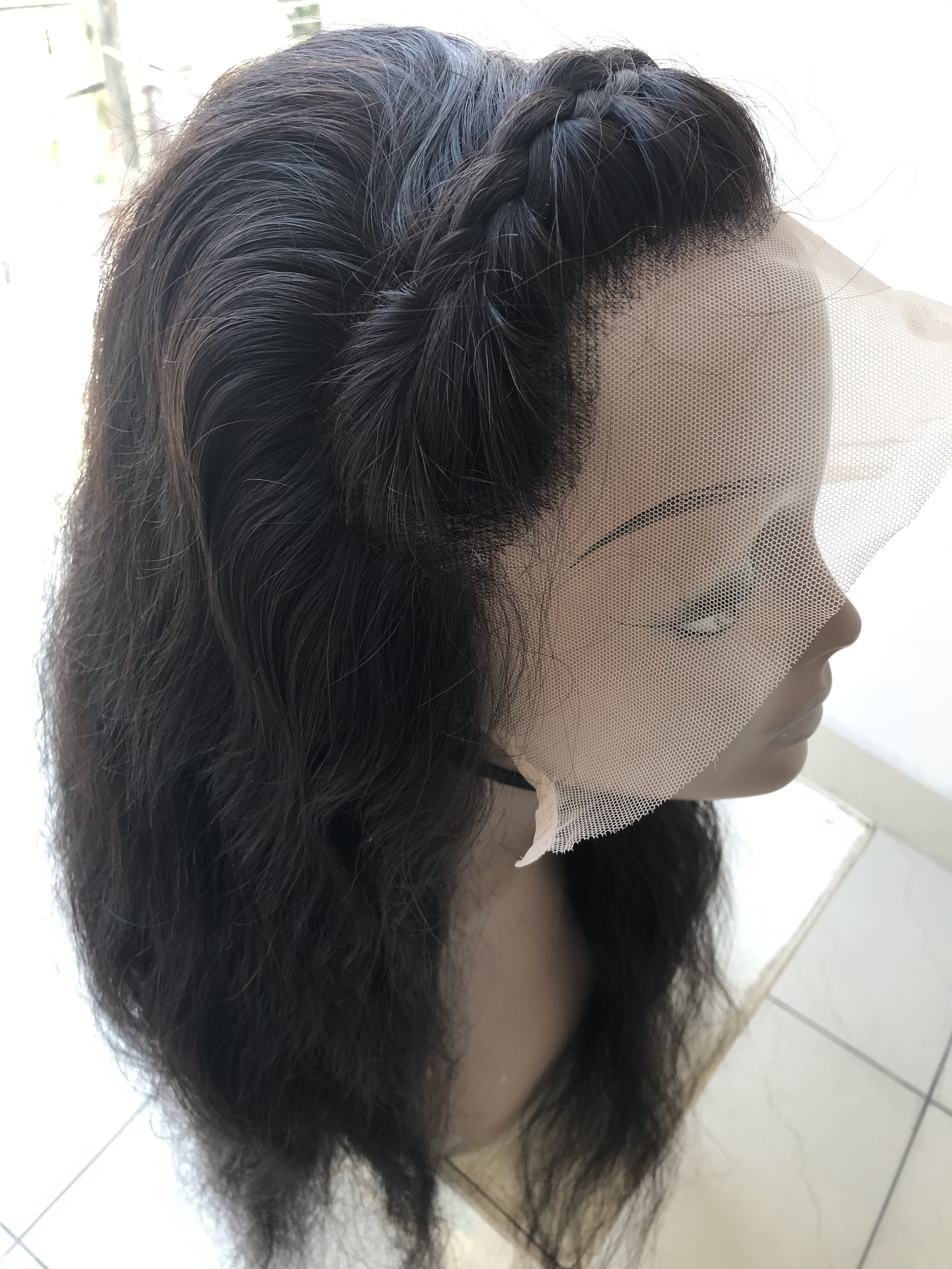 Wholesale Raw Brazilian HD Transparent 13x4 Lace Frontal 100% Human Hair Wigs For Black Women Natural Glue less Pre Plucked Wigs