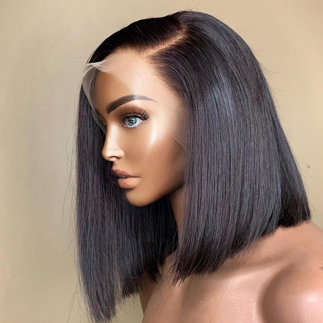 13X4 Lace Front Color Bob Wig Human Hair Vietnam Raw Vietnamese Hair Bone Straight Short Bob Wigs,Human Hair Wigs