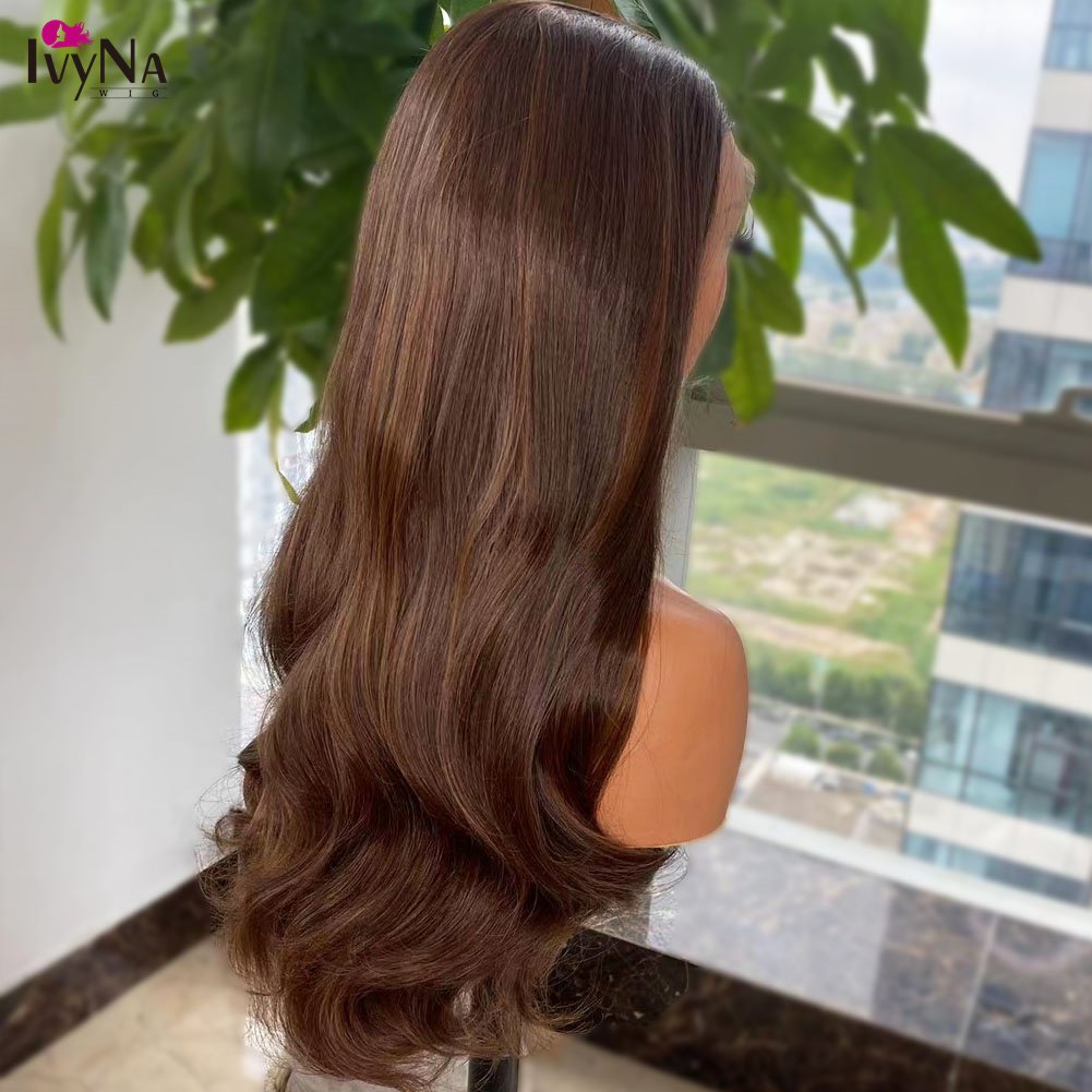 Futura 13X4 Synthetic Lace Front Wig Long Heat Resistant Glueless Lace Front Wigs for Black Women Body Wave Pre Plucked Wig