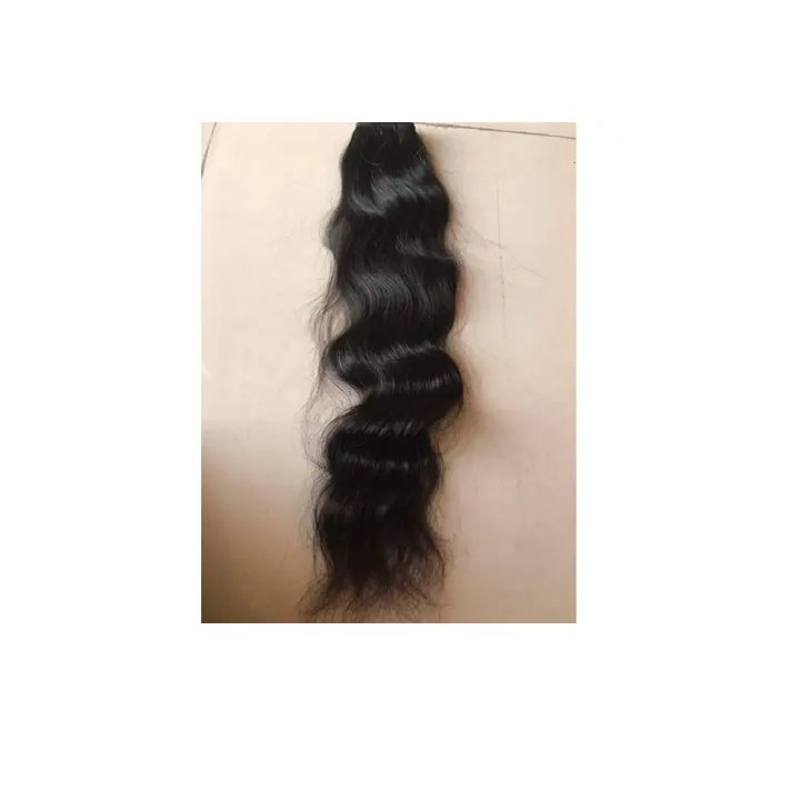 Buy 100% Natural Cuticle Aligned Human Hair Extension with Customised 100% virgin Temple Hair Bundle By Exporters