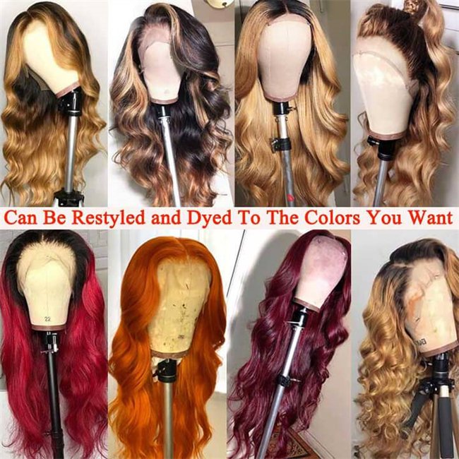 Free Sample Brazilian 360 Lace Front Wigs Virgin Human Hair Wigs HD Lace 13x4 13x6 Pre Pluck Lace Frontal Wigs For Black Women