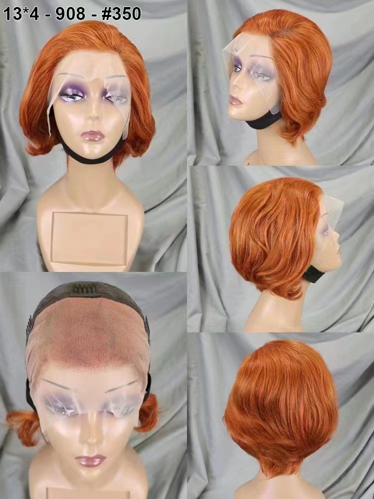 Original 100% Human Hair Wigs Full Frontal Pixie Cut Good Price Raw Vietnamese Hair