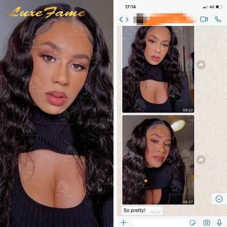 Wholesale Body Wave Frontal Wig 13x4 Transparent Lace Brazilian Hair Wig 180% Density Remy Human Hair Wigs For Black Women