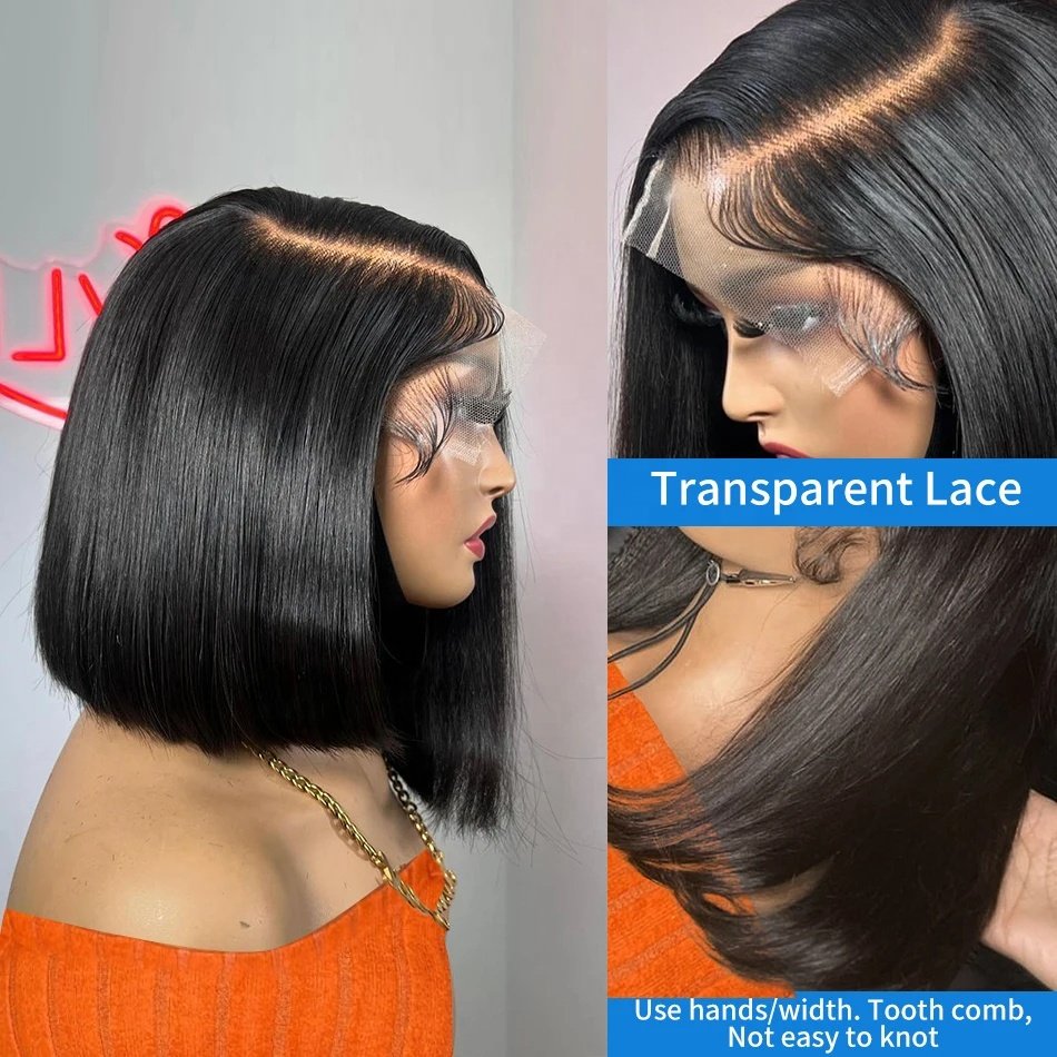 Wholesale Short Bob Wigs Human Hair Lace Front Brazilian Human Hair Wigs For Black Women Cheap Hd Lace Frontal Wigs Human Hair