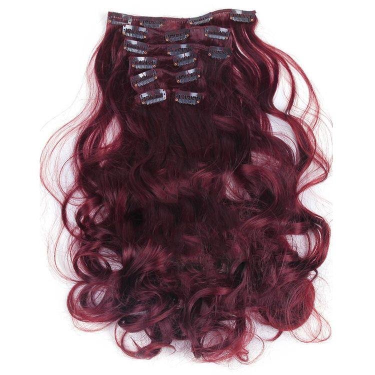 Clip-in Real Vietnamese Hair Extention Clip in Bundle Hair 8 Inch- 32 Inch Different Color Soft & Smooth