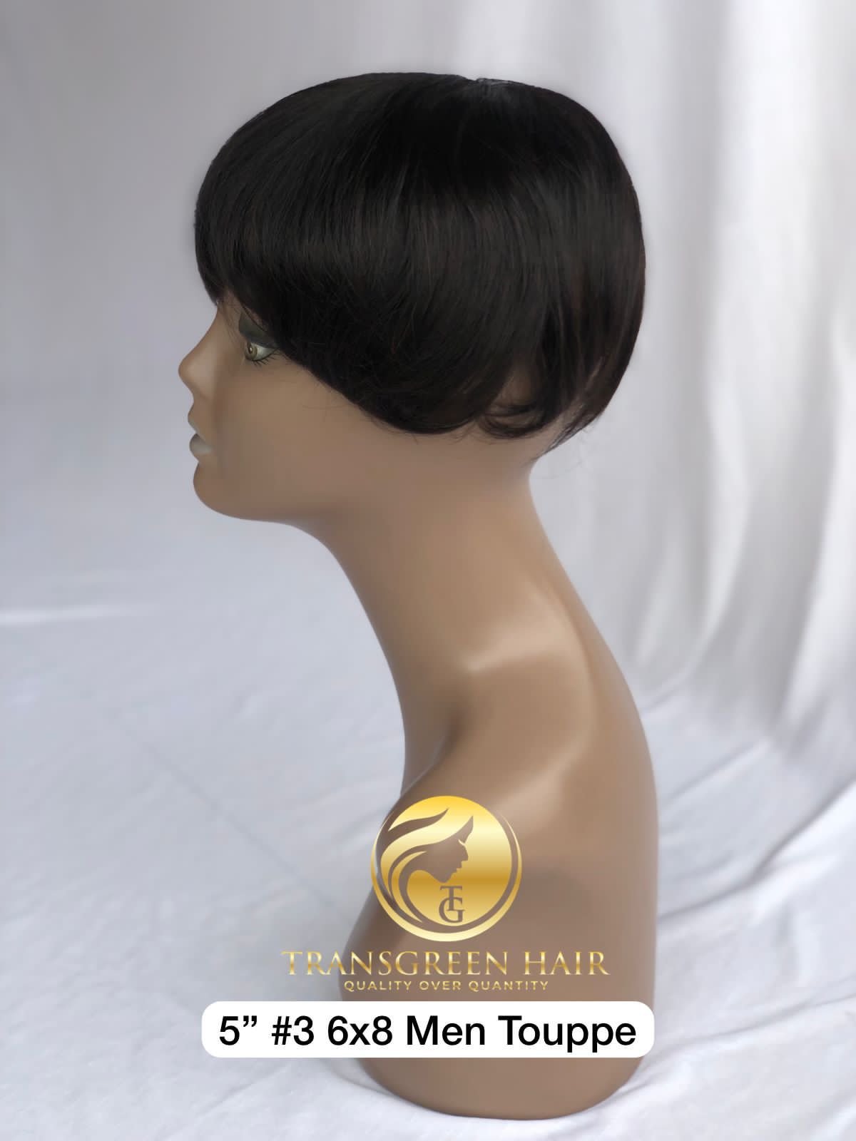Top Quality Product 100 Raw Unprocessed Indian Temple Virgin 5'' Colour #3 6x8 Men Toupee Hair Extension Wholesale Indian Vendor
