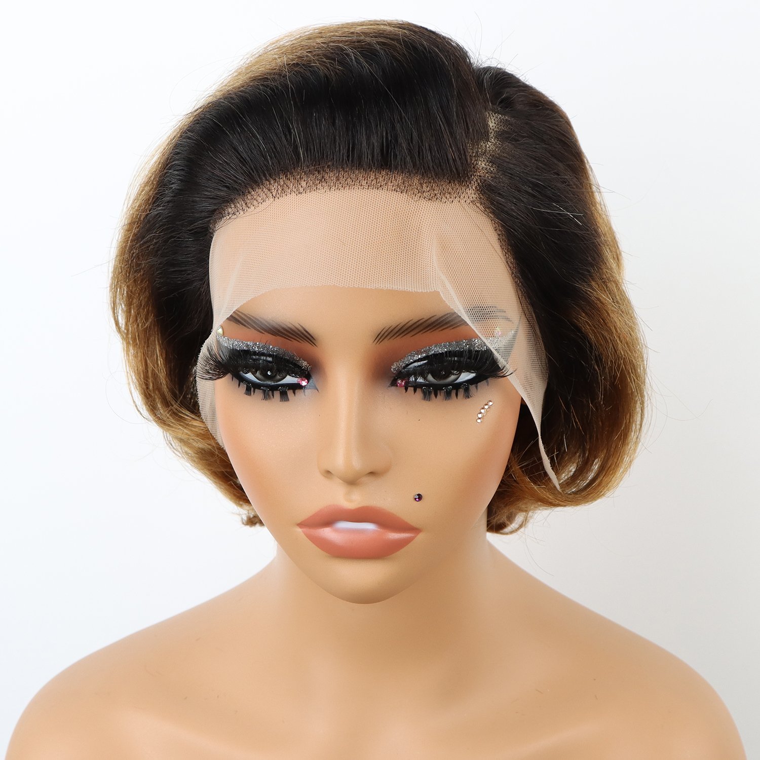 Wholesale Vendor Water Wave 38 40 Inch Glueless Full Curly 13x6 Hd Pixie Cut Frontal Lace Human Hair Wigs Glueless For Women
