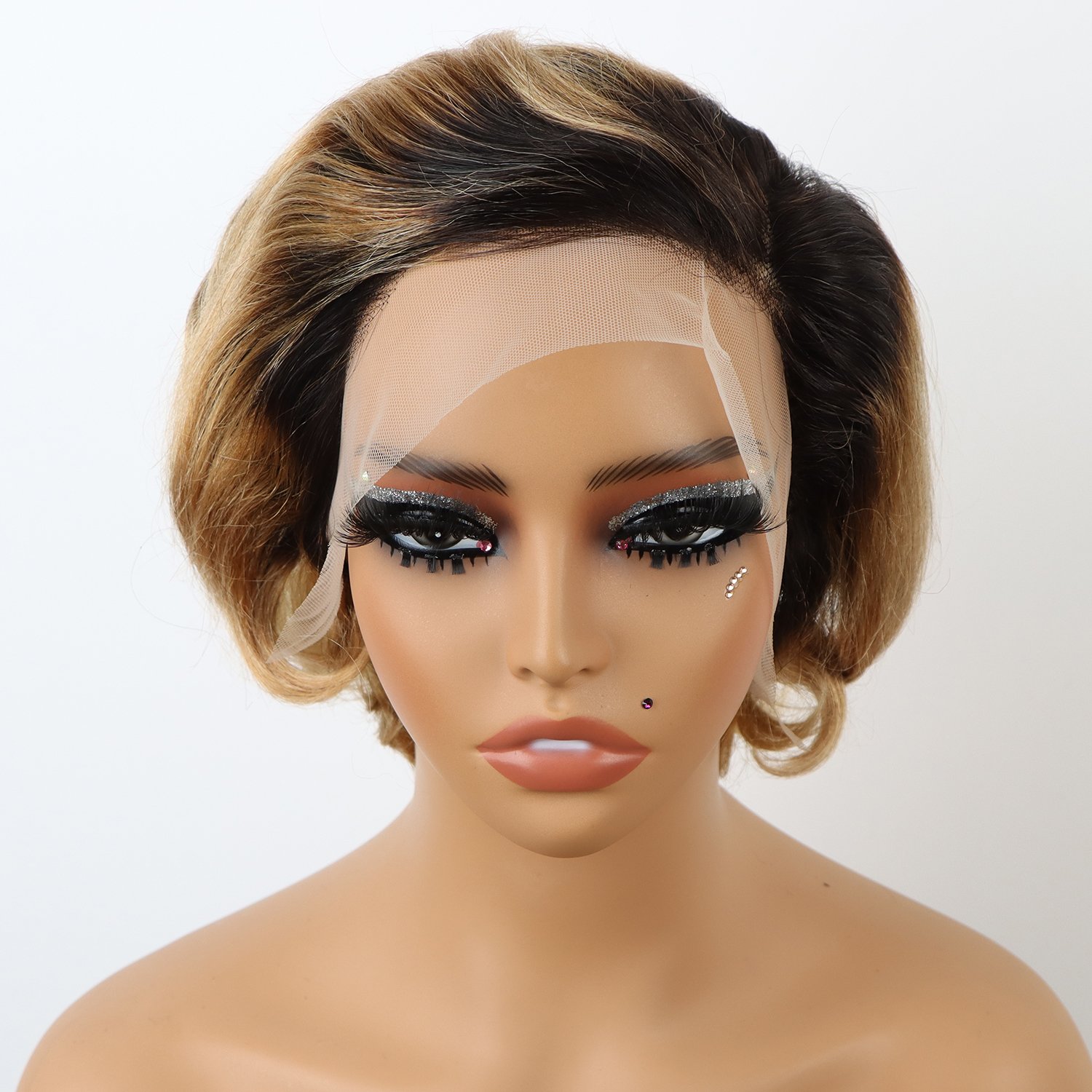 Wholesale Vendor Water Wave 38 40 Inch Glueless Full Curly 13x6 Hd Pixie Cut Frontal Lace Human Hair Wigs Glueless For Women
