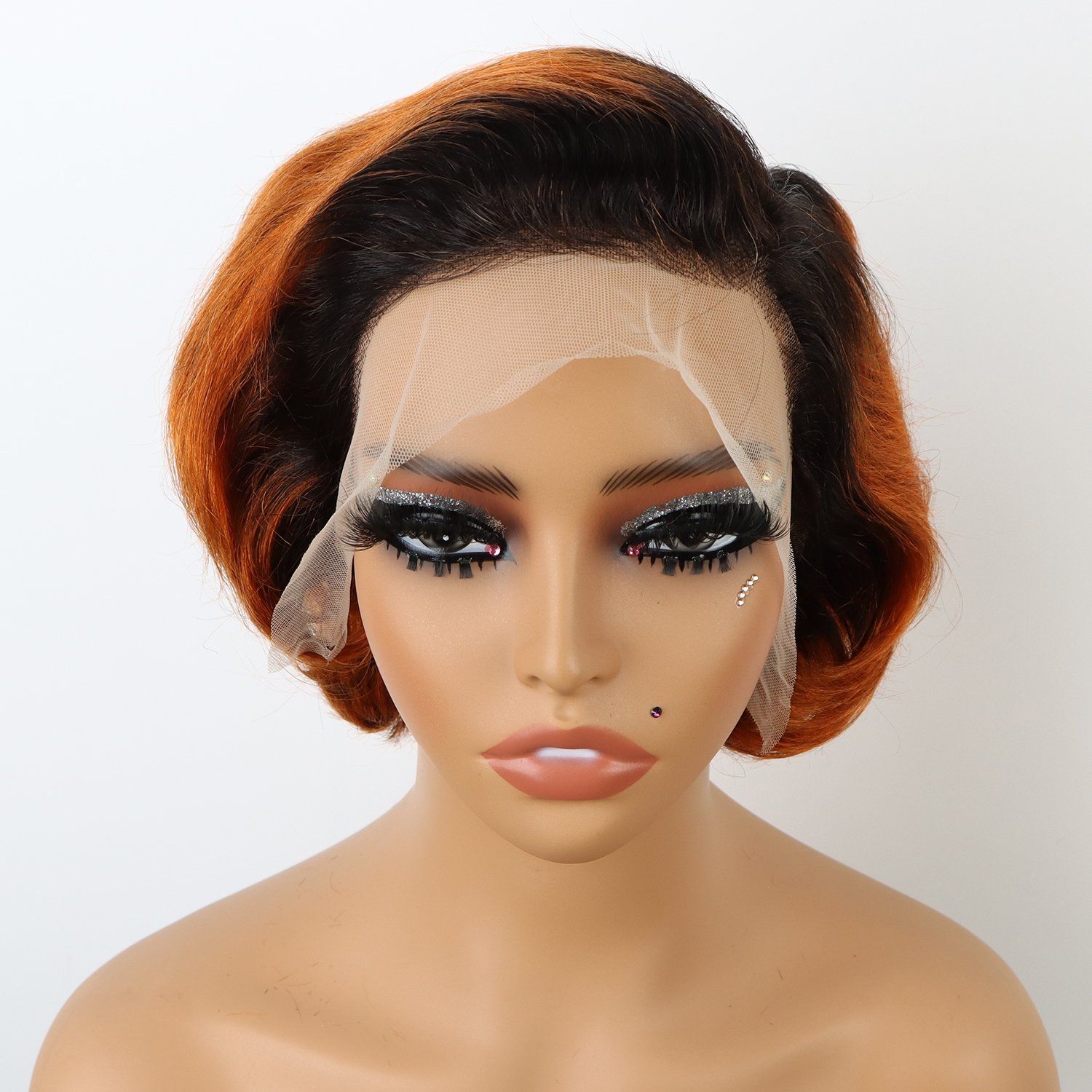 Wholesale Vendor Water Wave 38 40 Inch Glueless Full Curly 13x6 Hd Pixie Cut Frontal Lace Human Hair Wigs Glueless For Women