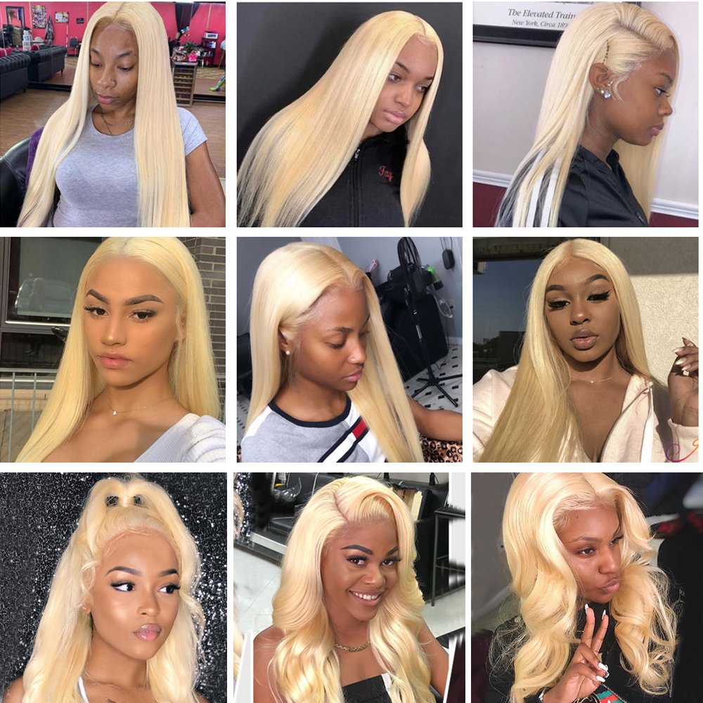 New Arrival Curly frontal 613 blonde hd human hair lace 100% virgin human hair wig front lace brazilian hair wig vendor