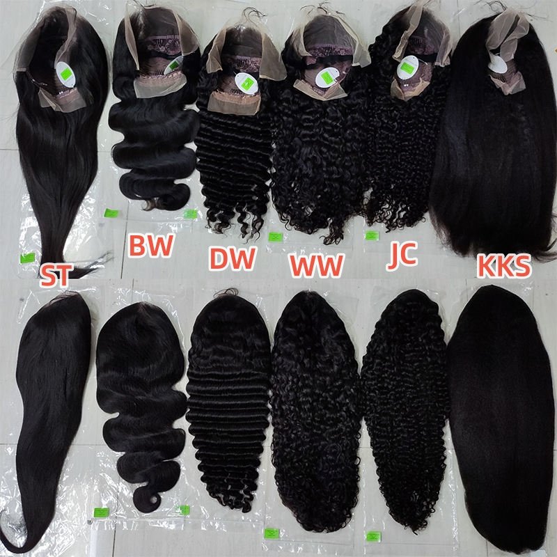 Letsfly Pre Plucked Perruque Straight Raw Peruvian Brazilian Hair 200% density 13x4 Lace Front Human Hair Wigs