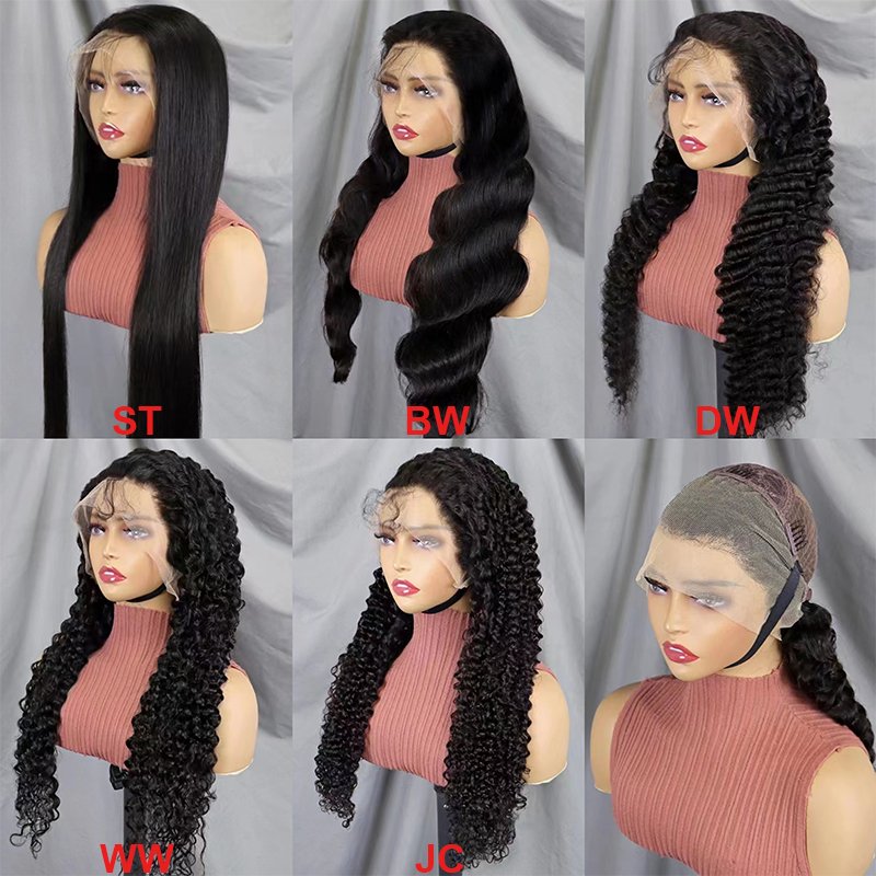 Letsfly Pre Plucked Perruque Straight Raw Peruvian Brazilian Hair 200% density 13x4 Lace Front Human Hair Wigs