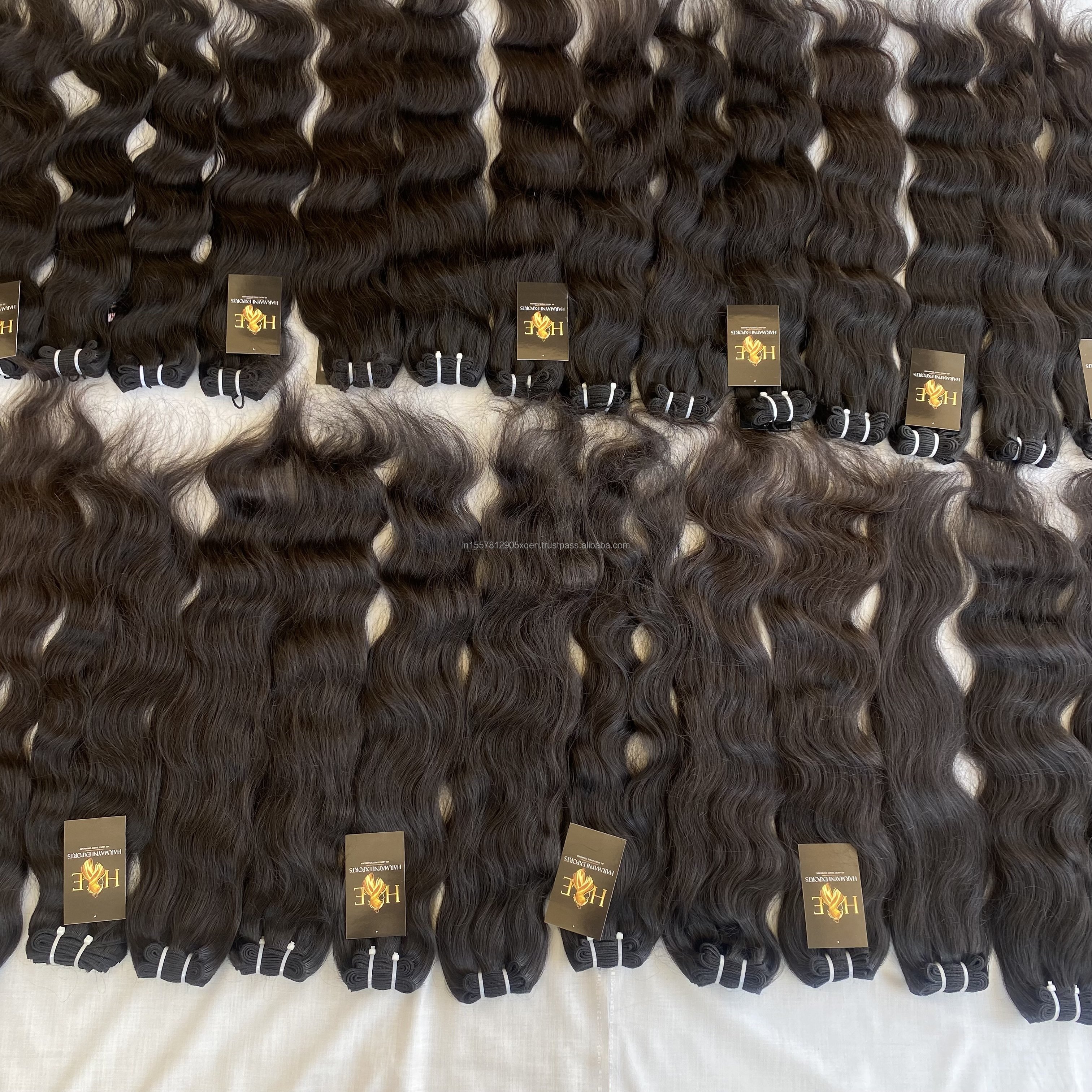 Virgin wholesale Raw Temple human hair extensions from India Mink Brazilian wavy Raw Curly hair supplier