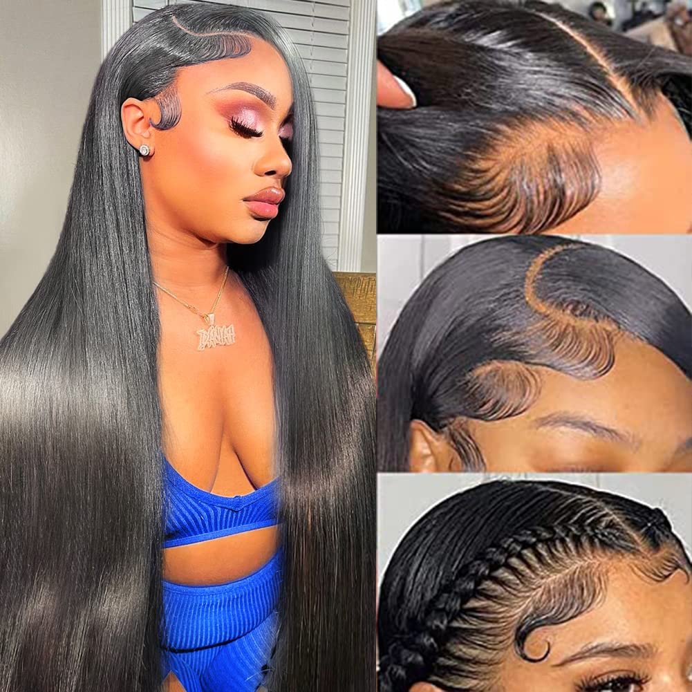 Ready To Ship Wholesale 13*4 Full Lace Frontal Wig 180% Density Body Wave Natural Color PrePlucked Brazilian Human Hair Wigs