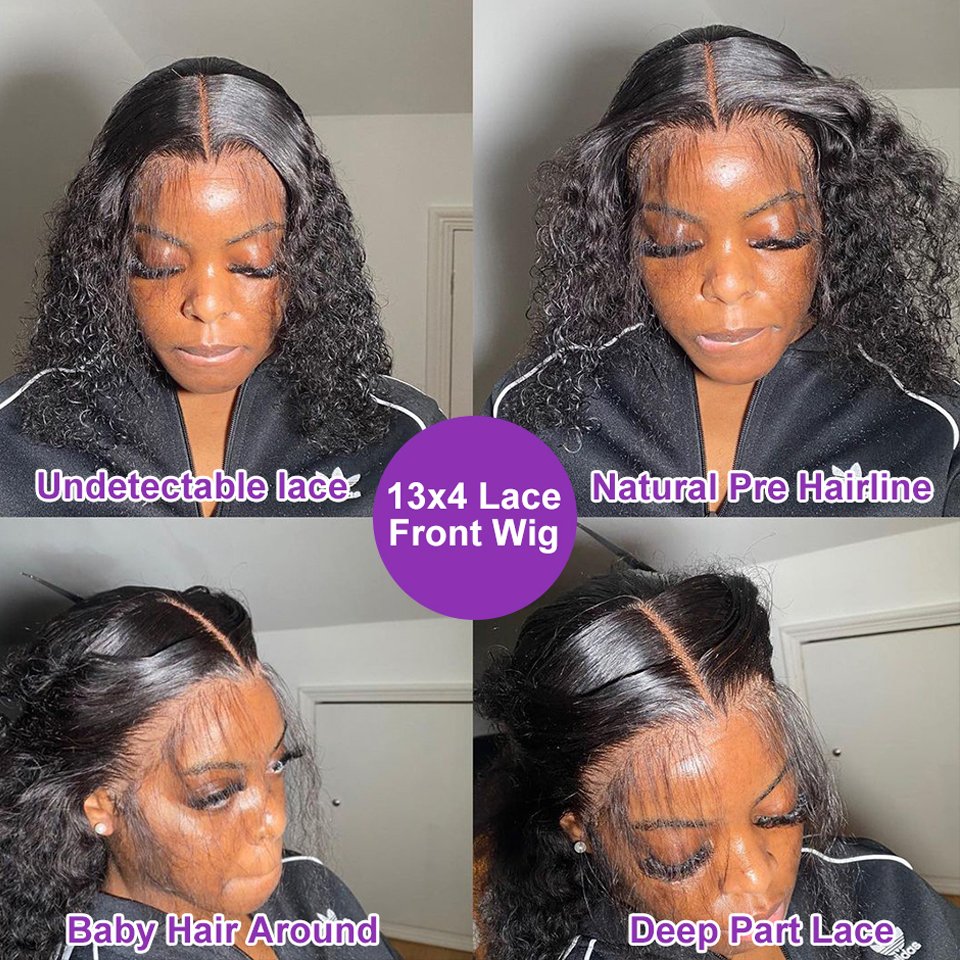 Raw Brazilian Human Hair Kinky Curly Lace Front Wigs Human Hair Glueless Hd Full Lace Frontal Wigs Human Hair For Black Women