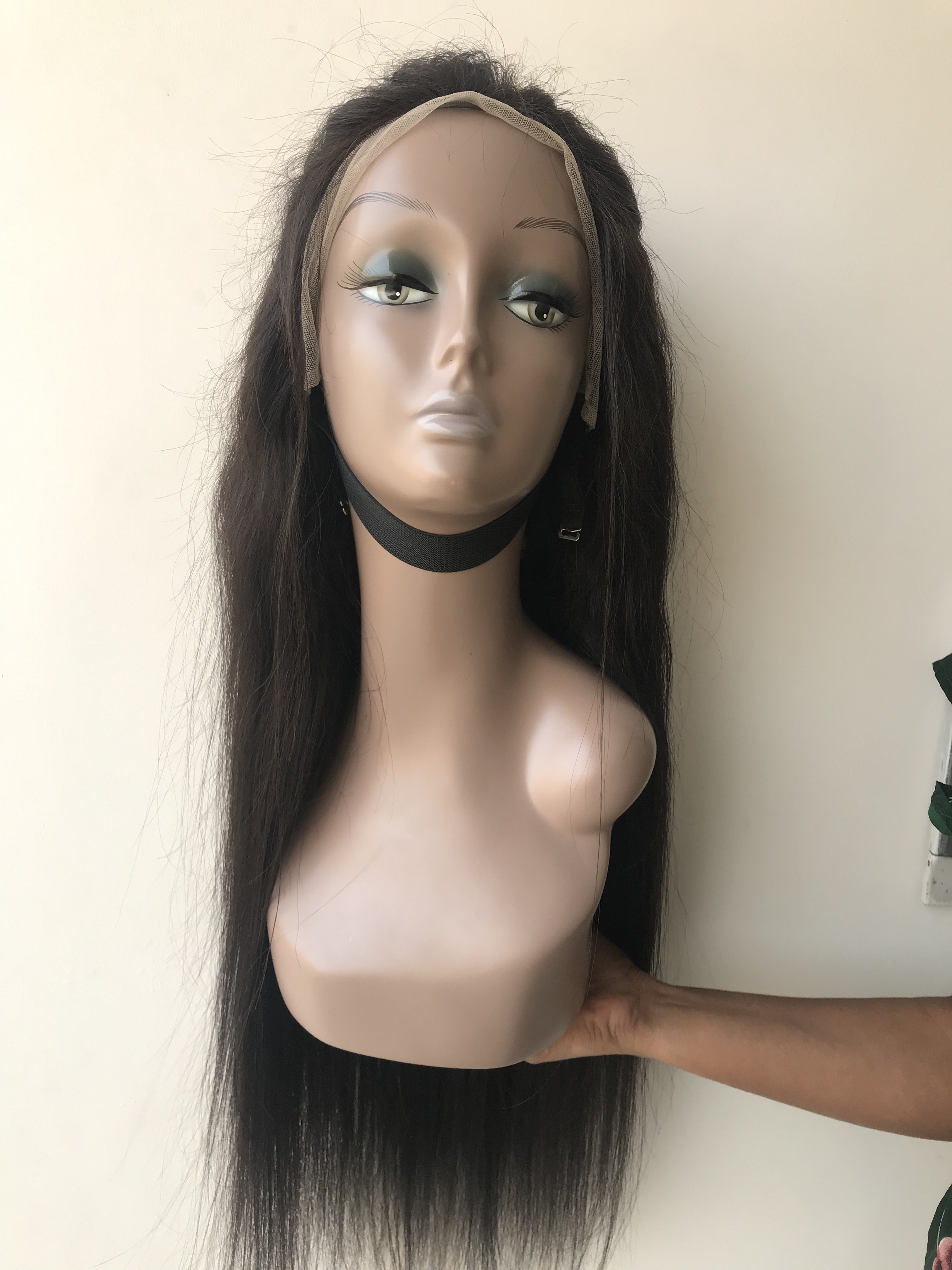Transgreen HD And Transparent Lace 13x4 Frontal Indian Woman Natural Straight Single Donor Human Hair Wig From Vendor Supplier