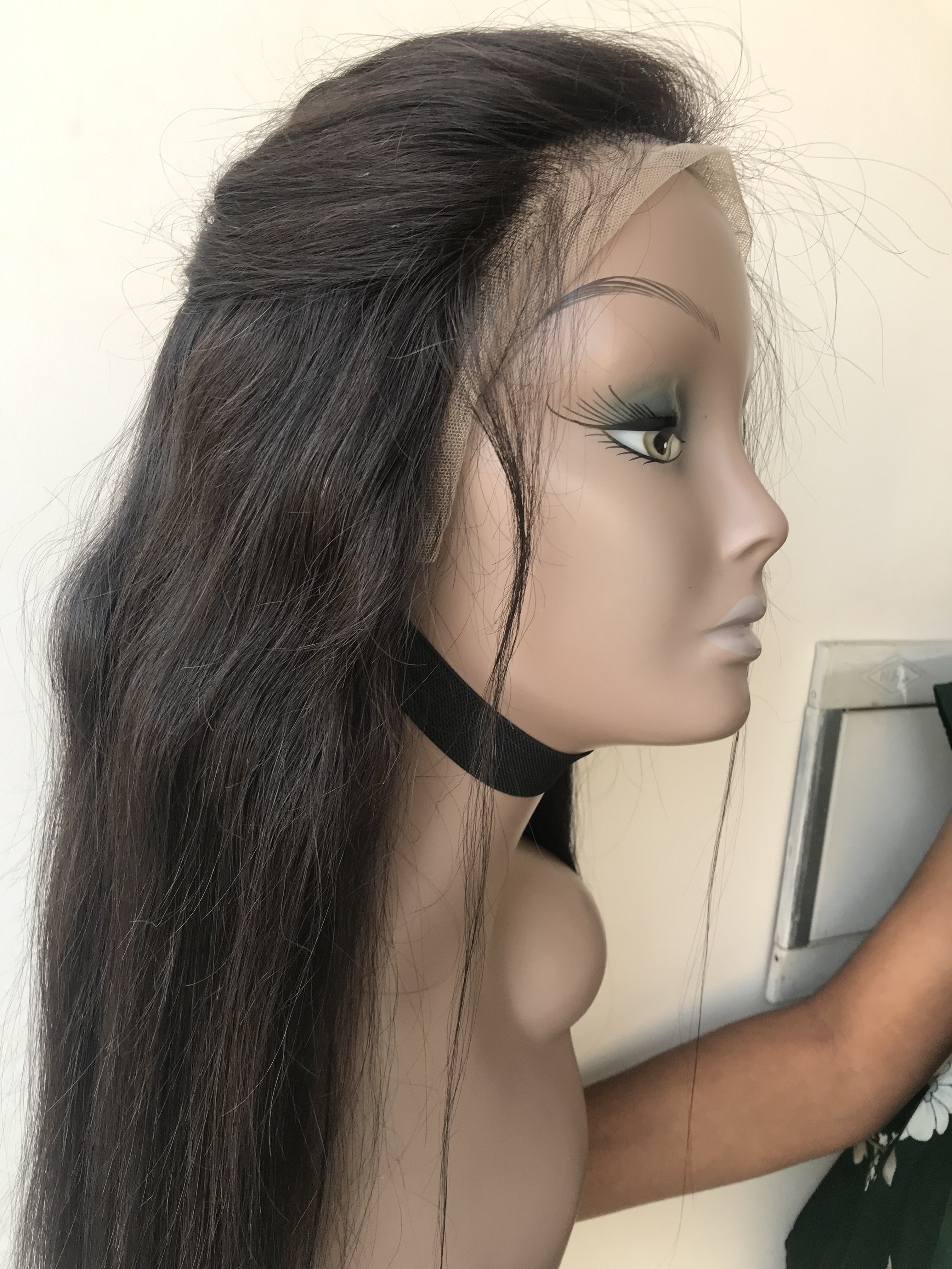 Transgreen HD And Transparent Lace 13x4 Frontal Indian Woman Natural Straight Single Donor Human Hair Wig From Vendor Supplier
