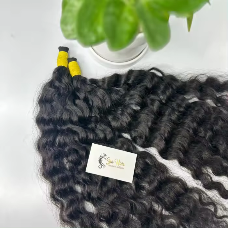 Wholesale Vietnamese Raw Water Wave Bulk Hair, 100% Raw Water Wave Hair Extensions Best Quality Vietnamese Raw Hair