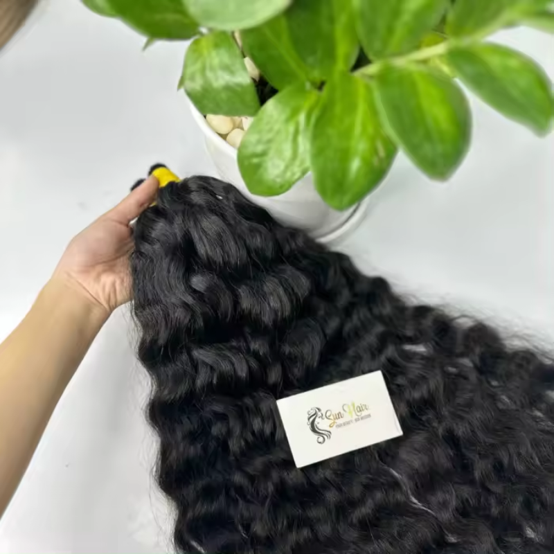 Wholesale Vietnamese Raw Water Wave Bulk Hair, 100% Raw Water Wave Hair Extensions Best Quality Vietnamese Raw Hair