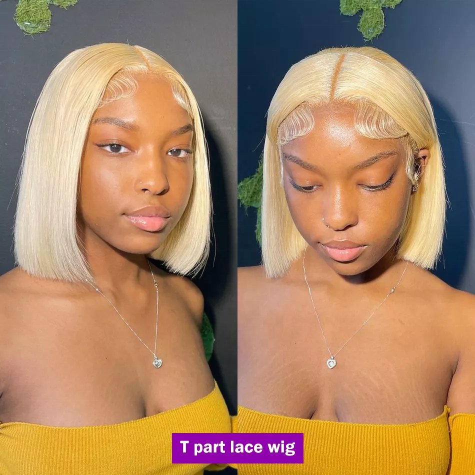 Cheap Peruvian 613 Blonde Colored Bob Wig,Raw Virgin Transparent Hd Full Lace Human Hair Wig,100% Bob Wig Human Hair Lace Front