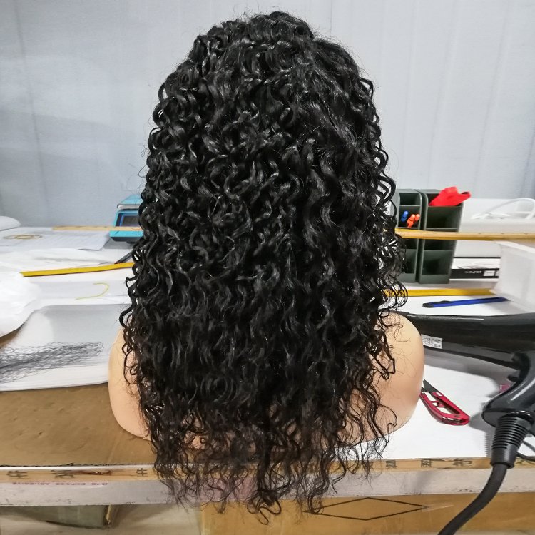 Julianna 180% Density Raw Remy Water Wave Bone Straight 13*4 Hd Lace Frontal 100% Virgin Brazilian Lace Front Human Hair Wigs