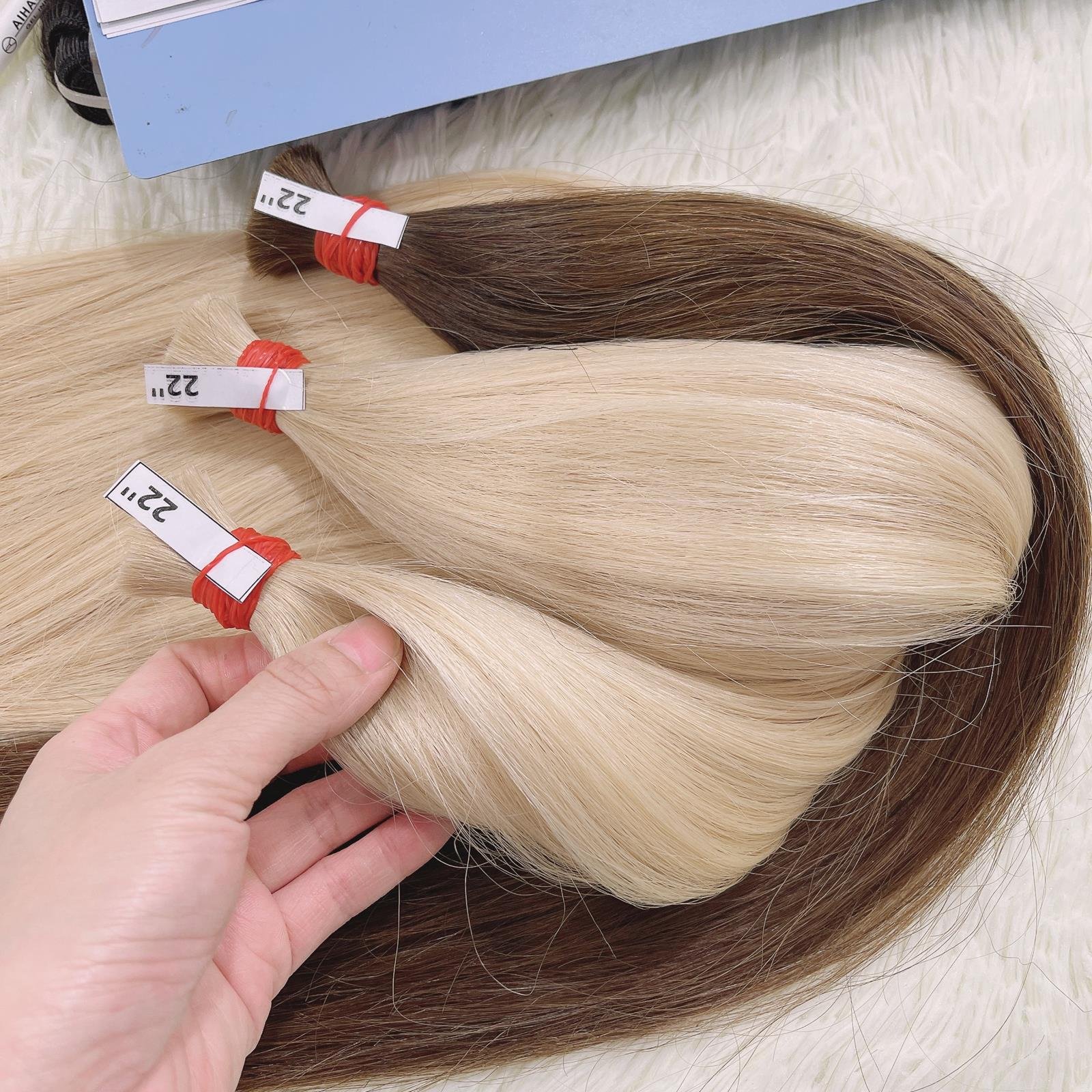 Wholesale Vietnamese Keratin Bulk Hair Human Extensions Raw Virgin Double Drawn Remy Hair Extensions Wig For Black Women